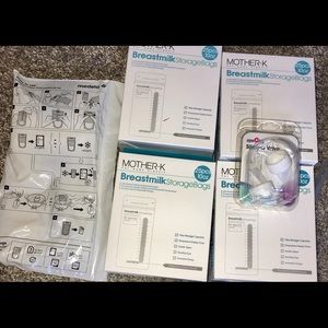 125 breast milk bags/new duckbills